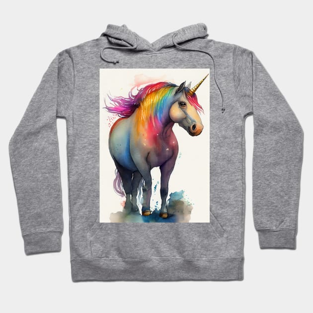 Chubby unicorn colors Hoodie by JBJart